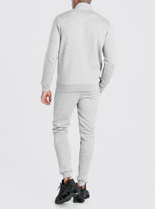 Wholesale Custom Logo Stand Collar Jogging Suits Tracksuits With <b>Jacket</b> Two Piece Pants Custom Jogger Set Men Slim Fit Sweatsuit - Product Image 5