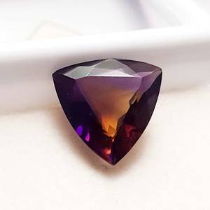 100% gemas y piedras sueltas de forma de trillón de ametrino de corte facetado de calidad superior genuina para uso de colgantes y joyería a granel OEM - Product Image 4