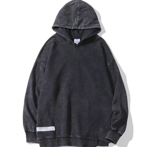 Sweat à capuche surdimensionné pour homme Sweat à capuche athlétique unisexe délavé à l'acide Pull en polaire lourd Sweatshirts Streetwear vintage - Product Image 4