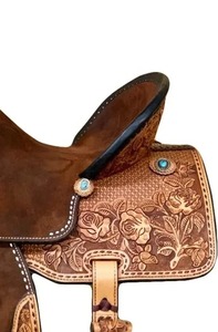 Selles de cheval occidentales de meilleure qualité selle de cheval en cuir véritable pliante de haute qualité - Product Image 3