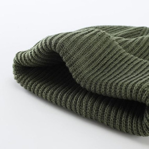 Bonnet en laine 100% personnalisé, doux, à revers, chaud pour l'hiver, tricoté élastique, respirant, bonnet en laine - Product Image 6