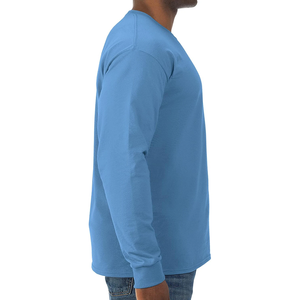 Camisetas Personalizadas de Manga Larga para Hombre, de Algodón de Alta Calidad, Estilo Casual, Textura Suave, Diseño en Blanco, Peso Pesado - Product Image 6