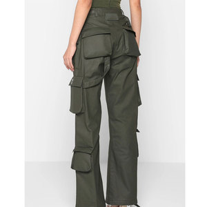 Pantalones cargo ajustables y cómodos para mujer en alta calidad con color personalizado a precio barato Pantalones cargo para mujer con bolsillos - Product Image 4