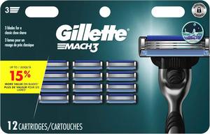 Recargas de 12 hojas de afeitar para hombre Gillette para Mach3 - Product Image 3