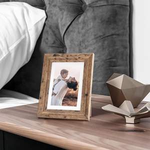 Cadres photo 4x6 Ensemble de 6 cadres photo ferme rustique 3x5 avec tapis ou 4x6 sans tapis Affichage de table et montage mural - Product Image 4