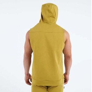 <b>Men's</b> Casual Hooded Tank Tops Solid Color Sports Sleeveless <b>Vest</b> Workout Gym T-shirt Top Hoodie Zipper Breathable Plus Size 2025 - Product Image 6