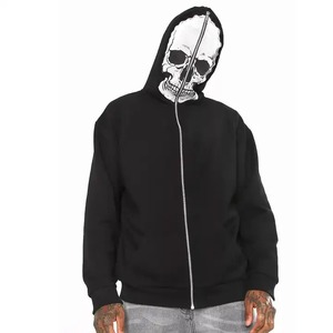 Nouveau style 2026 – Sweat à capuche zippé pour homme, 100 % coton, motif uni, excellente qualité, idéal pour l'hiver – En vente en ligne - Product Image 2
