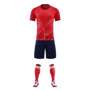 Nouvelle arrivée conception personnalisée jeune maillot de football vierge 100% polyester uniforme de football confortable - Product Image 4