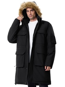 High Quality Men's Loose Autumn Bomber <b>Jacket</b> Front Vintage Washed Nylon Woolen Fabric <b>Thin</b> <b>waterproof</b> Coat - Product Image 2