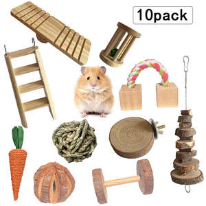 Jouets à mâcher écologiques en TPR pour petits animaux : Hamster, Lapin, Perroquet, Cochon d'Inde – Idéal pour le jeu et la dentition - Product Image 4