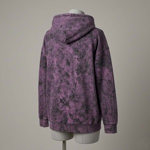 Sudadera con Capucha de Algodón Grueso Lavado al Ácido Personalizada para Mujer, Tinte Morado Agresivo, Corte Holgado y Relajado, Estilo Vintage Urbano - Product Image 5