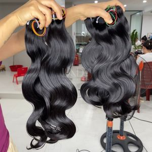 ผมดิบจากผมจริงมัดเป็นลอนสีดำ - Product Image 4