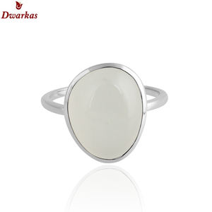 Classically Elegant Women's 925 Sterling Silver Rhodium Plated Quartz Blue Gemstone <b>Ring</b> <b>Weddings</b> Parties Anniversaries - Product Image 4