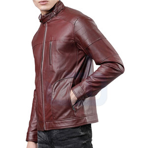 2024 Best Selling Men's <b>Leather</b> <b>Jacket</b> High Quality <b>Long</b> Sleeves High Street Style Quick Dry Breathable Winter OEM Service - Product Image 3