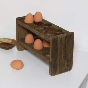 Handcrafted Wooden Egg Rack For Farmhouse <b>Kitchen</b> Adding Warm Natural Touch To Rustic And Traditional Home Interiors - Product Image 4