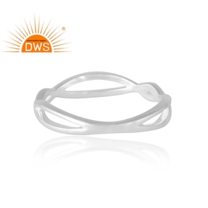 Handmade Design Sterling Silver Band <b>Ring</b> Custom Jewelry For Women Gift For Her <b>Indian</b> Jewelry Manufacturer - Product Image 2