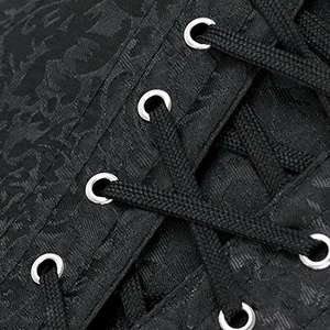 Borcade And Lining Leather <b>Women</b> Corset Tops Sexy Overbust Shapewear Modern Corset <b>for</b> Plus Size Breathable - Product Image 5