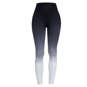 Precio al por mayor Leggings de mujer Pantalones de entrenamiento de cintura alta sin costuras de alta calidad Leggings de mujer de cintura media - Product Image 2