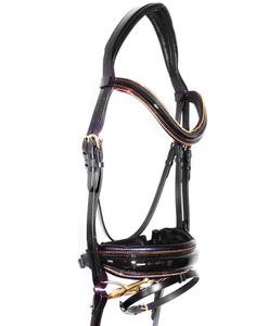 FREEWAY Sondage anatomique Stellar GOLD Crystal Piping Edge BLING Brevet Bridle - Product Image 5