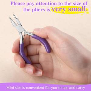 Mini alicates profesionales de acero al carbono de 3 pulgadas, cortador de nariz, anillo de doblado de alambre, herramientas de bucle de alambre doblado, fabricación de joyas DIY - Product Image 5
