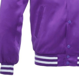 Men's Satin Varsity <b>Jacket</b> - Comfortable, High-Quality, and <b>Plus</b>-<b>Size</b> for Casual Wear Breathable Men's <b>Jacket</b> - Product Image 2