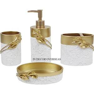 Unique Fancy Texture Designer Silver Shiny Pulido Premium Quality Metal Set De 7 Baño Completo Lujoso Set En El Precio Más Bajo - Product Image 2