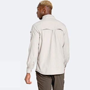 Sabado hommes tissu doux en gros décontracté respirant été extérieur à manches longues chemise tactique - Product Image 6