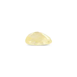 Saphir Jaune Naturel de 4,39 Carats (Pukhraj) - Pierre Précieuse Facettée Taille Émeraude - Product Image 2