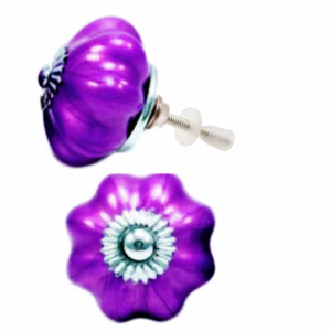 Violet néon Melon céramique armoire tiroir porte boutons pour cuisine commode chambre extérieur entrepôt salon Villa utilisation - Product Image 2