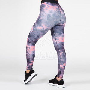 Customized Mid-Waisted Breathable Bamboo Knitted Fabric Spandex Workout <b>Leggings</b> for <b>Women</b> Casual Yoga Pants - Product Image 4