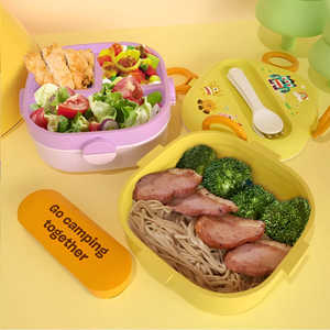 Lonchera Bento Japonesa de Doble Capa Monsters con Compartimentos Bonitos, Libre de BPA, Apta para Calentar y Conservar, con Logotipo Impreso y Tapas - Product Image 4