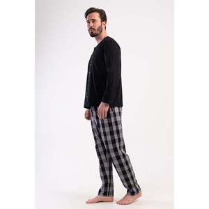 Conjunto de Pijama para Hombre CEPLI ERKEK P.SUPREM XXL, Completamente Acolchado, Manga Larga - NEGRO - NEGRO - Product Image 2
