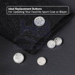 Botones de acero de alta calidad de diseño personalizado para proyectos de costura uniforme-Acabado elegante, ecológico y ligero - Product Image 3