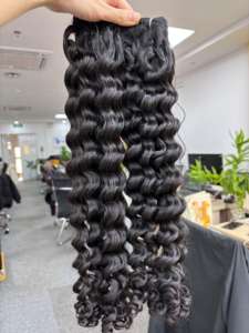 ผมมนุษย์แบบคลื่นดิบคลื่น100% สำหรับต่อผมมนุษย์มัดสองชั้นคุณภาพสูง - Product Image 3