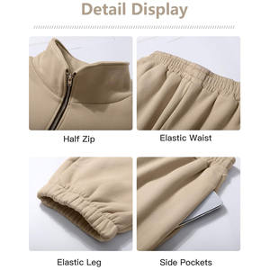 Bluk ชุดออกกำลังกาย2ชิ้นแบบกำหนดเองสำหรับทุกเพศชุดวิ่งชุดออกกำลังกายสองชิ้นแบบมีฮู้ดและชุดวอร์มสำหรับใส่วิ่ง - Product Image 6