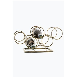 5 Tier <b>Tabletop</b> Wine Bottle Rack Metal Wine <b>Storage</b> Holder for Bar Restaurant Decoration - Product Image 3