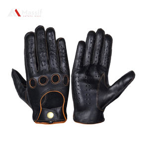 Guantes de conducción de cuero dividido de piel de vaca de calidad superior Recién llegado Guantes de conducción de cuero de grano de cabra - Product Image 1