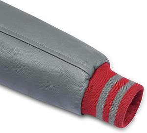 แจ็คเก็ตวาร์ซิตี้ผู้ชาย แขนหนัง สไตล์เลตเตอร์แมน เบสบอล บอมเบอร์ แฟชั่น - Product Image 5