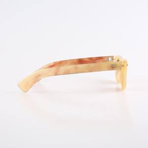 Lunettes raffinées en corne de buffle naturelle Montures classiques supérieures pour hommes et femmes Luxe durable - Product Image 3