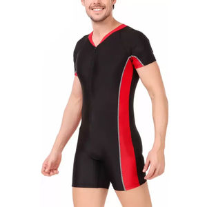 Conjunto de Camiseta y Pantalones Cortos de Natación, Último Diseño, Traje de Baño Completo para Hombre, Manga Larga, Traje de Baño Personalizado de Alta Calidad para Hombre - Product Image 3