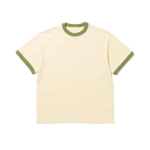 Camiseta de manga corta de diseño en blanco para ropa de hombre Camisetas Ringer Color sólido Camiseta de cuello redondo para hombre 100% algodón de talla grande - Product Image 6