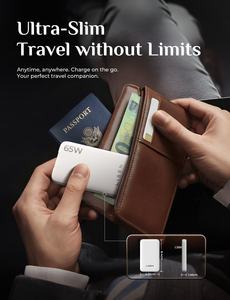 LISEN 65W GaN2.0 USB C Charger Slim 2-Ports Fast Charging Block <span class=keywords><strong>USBC</strong></span> Power Adapter pour <span class=keywords><strong>MacBook</strong></span> <span class=keywords><strong>Air</strong></span> Dell XPS Galaxy S25 Ultra - Product Image 2