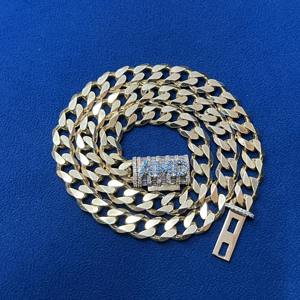 โซ่เพชรโมอิสเพชรคิวบาที่ตกแต่งอย่างหรูหราพร้อมความเงางามทนทานป้องกันการเสื่อมเสียเหมาะสำหรับสวมใส่ทุกวันในงานแต่งงานและกิจกรรมพิเศษ - Product Image 3