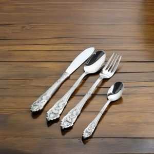 Ensembles de couverts en métal modernes 2025 et ensembles de couverts en acier inoxydable à miroir élevé Location de mariage et hôtel de luxe - Product Image 1