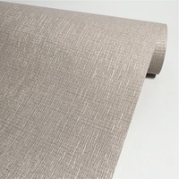 Papier peint en vinyle PVC ignifuge et résistant à la fumée, texture tissu, pour hôtels, maisons et lieux de divertissement, avec solutions de conception graphique