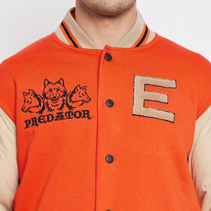 Chaqueta Universitaria de Invierno para Hombre, Diseño de Parches de Lona, Bordado, Ecológica, Transpirable, Estilo Urbano - Product Image 6