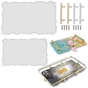 Bandeja de Resina a Precio Económico con Posavasos a Juego, Acabado Pulido, Juego de Servir para Bebidas, Aperitivos y Uso Diario - Product Image 5