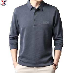 Camiseta de Manga Larga para Hombre, Color Sólido, Tejido Waffle, 100% Algodón, Ecológica, Transpirable, Informal, para Primavera y Otoño, Juvenil - Product Image 1