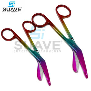 Ciseaux d'allaitement à pansement Lame droite de 18 cm en acier inoxydable La base des instruments chirurgicaux par SUAVE INSTRUMENTS SURGICAUX - Product Image 1