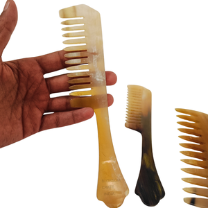 Peigne à cheveux artisanal en corne de buffle de qualité supérieure, qualité d'exportation, provenant d'Inde, prix le plus bas, fabricant fournisseur - Product Image 5